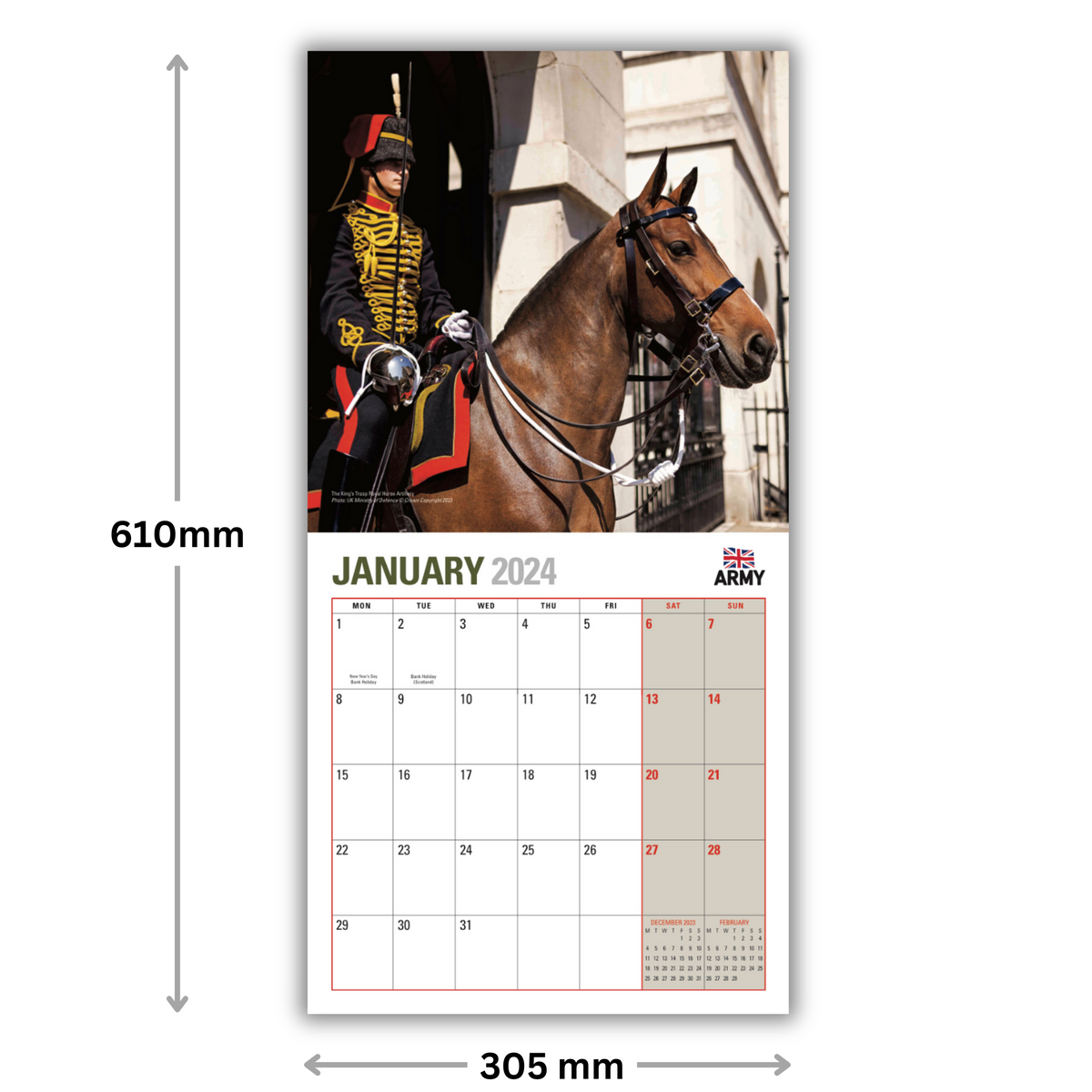 British Army Calendar 2025 