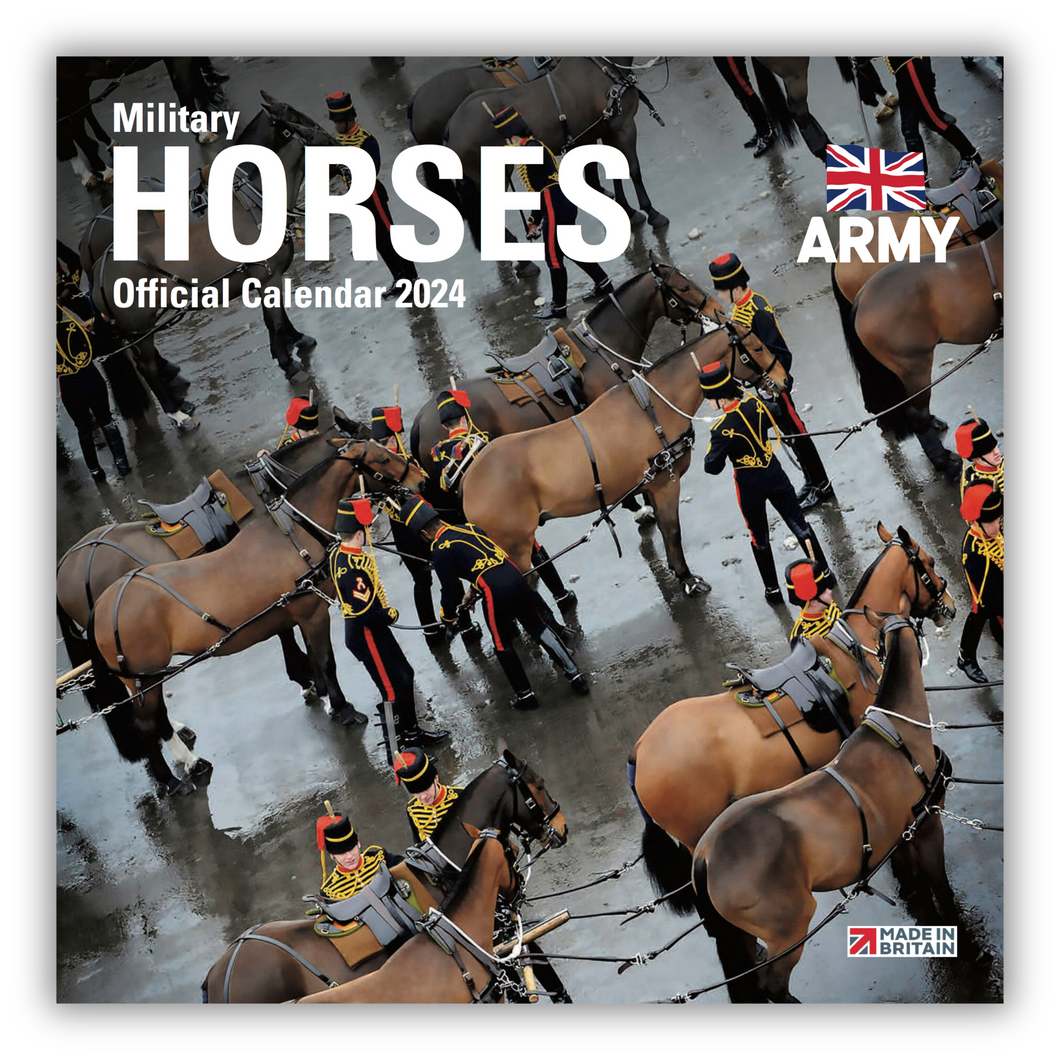 Military Horses Official 2024 Calendar
