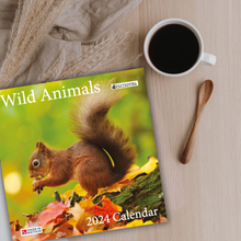 Load image into Gallery viewer, British Wild Animals 2024 Calendar Photos by renowned photographer Laurie Campbell