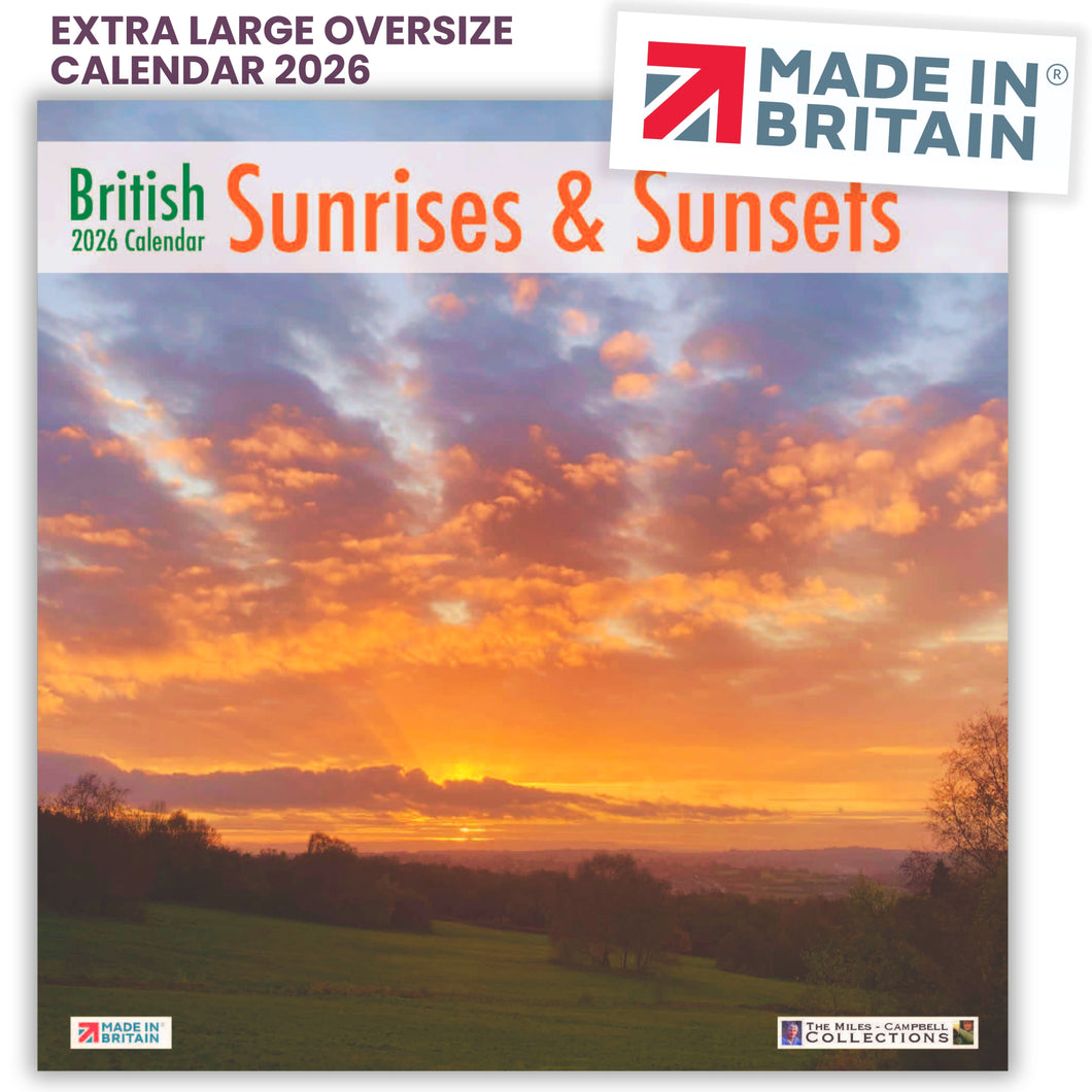 British Sunrises & Sunsets 2026 Calendar
