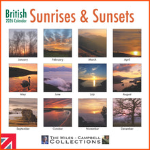 Load image into Gallery viewer, British Sunrises &amp; Sunsets 2026 Calendar