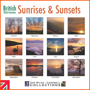 British Sunrises & Sunsets 2026 Calendar
