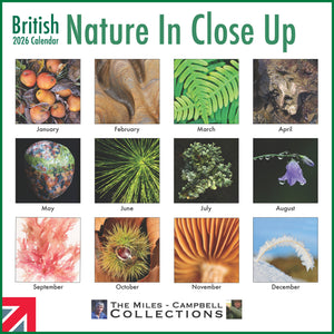 British Nature In Close Up 2026 Calendar