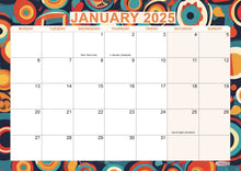 Load image into Gallery viewer, A4 Abstract 18 Month Calendar