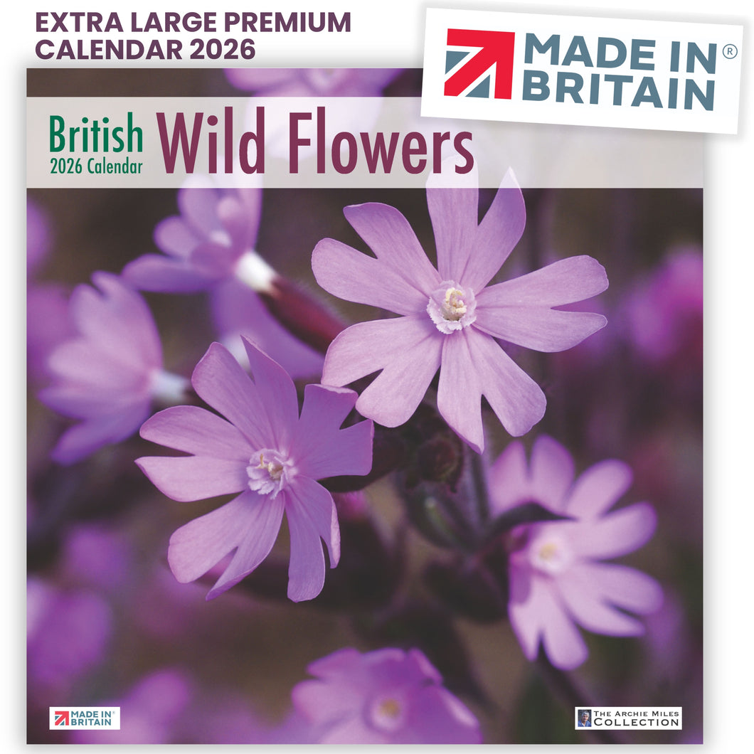 British Wild Flowers 2026 Calendar