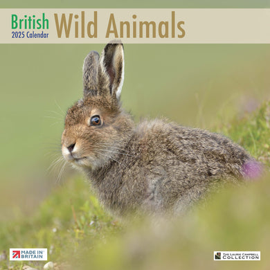 British Wild Animals 2025 Calendar